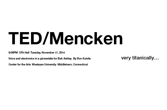 TED Mencken poster