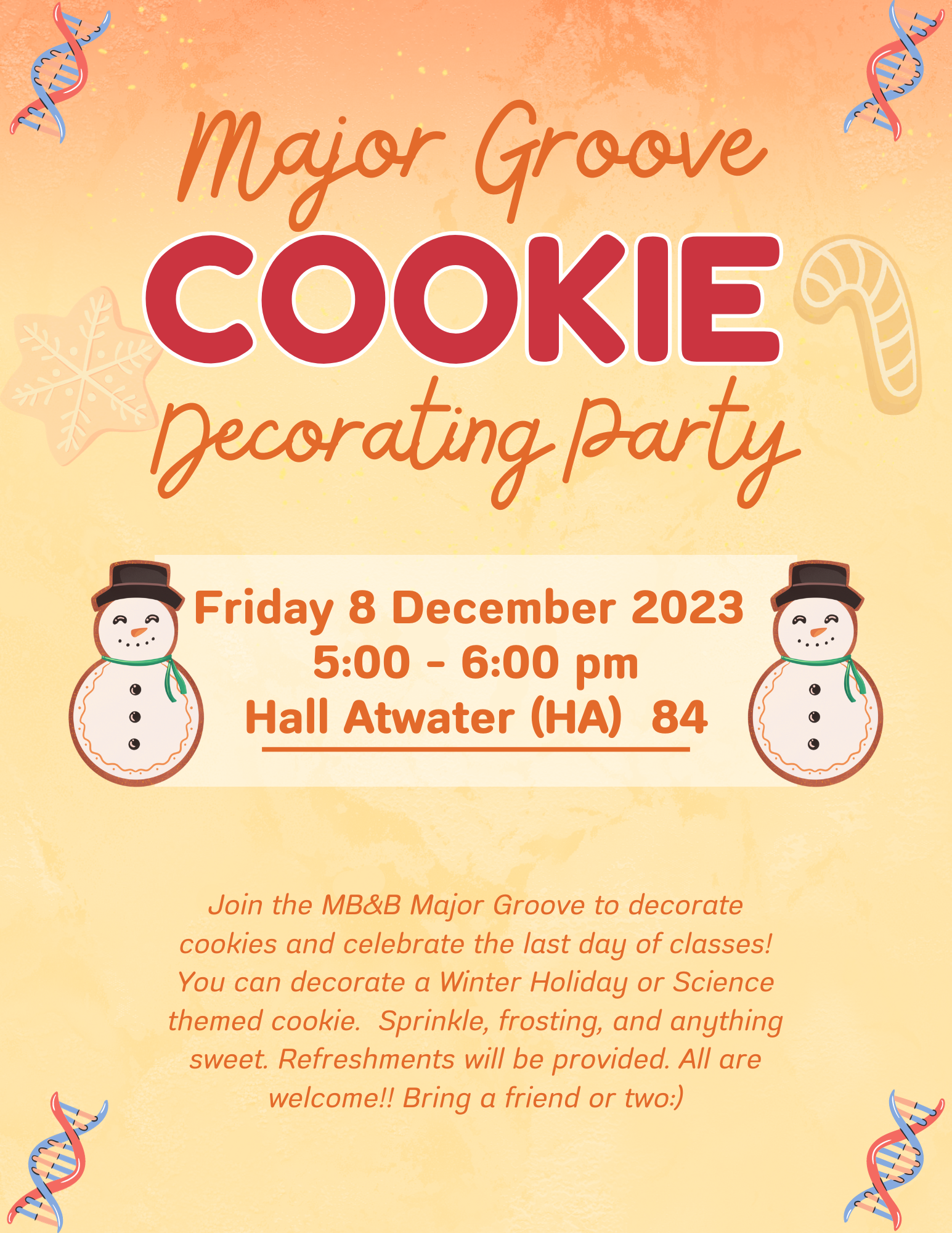 Major Groove Cookie Flyer