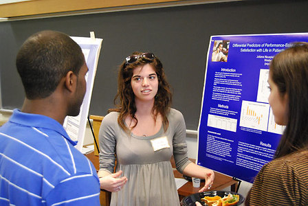 Juliana Neuspiel '09 and Arielle Tolman '10 researched, "Differential Predictors of Everyday Skills and Satisfaction with Life in Patients with Dementia"