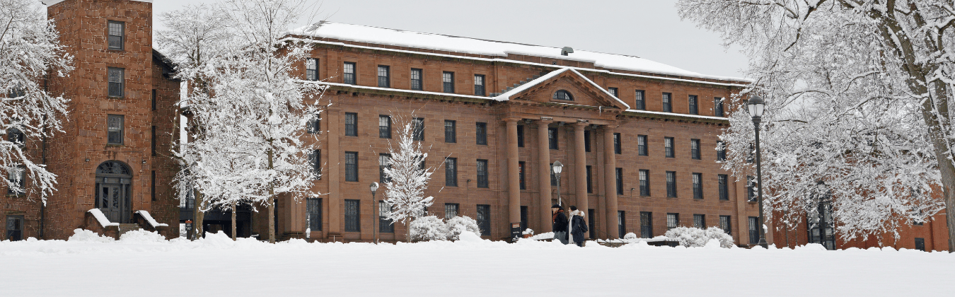 A snowy day at South College