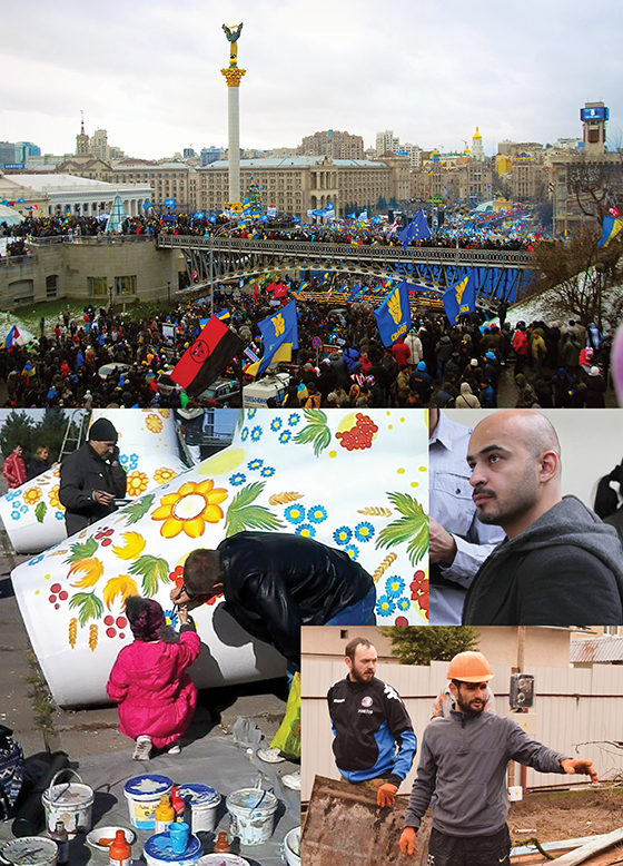 Collage of images from Ukraine