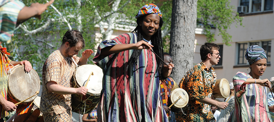 west african drummers
