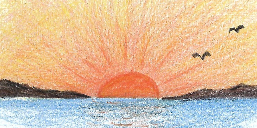 How To Draw Easy Sunset On A Beach With Colored Pencils - YouTube | Easy  drawings, Pencil drawings easy, Colored pencil artwork