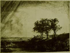 Rembrandt, The Three Trees