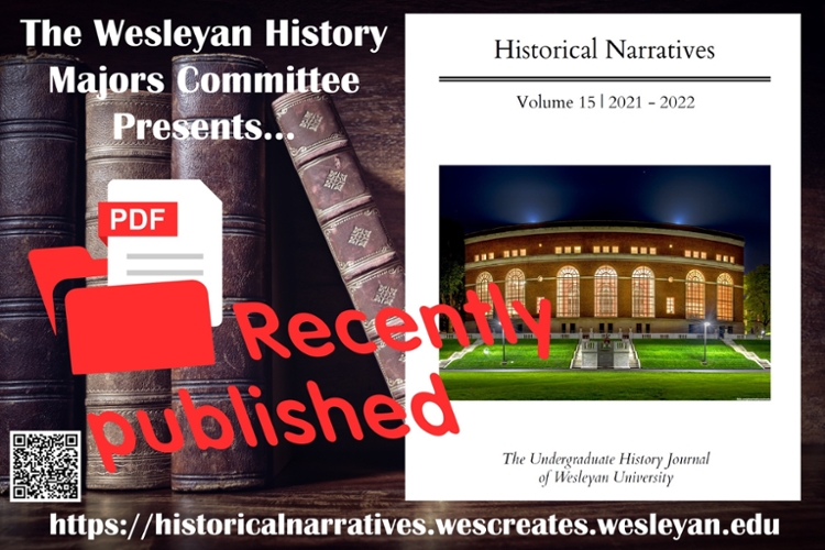 History Lectures, History - Wesleyan University