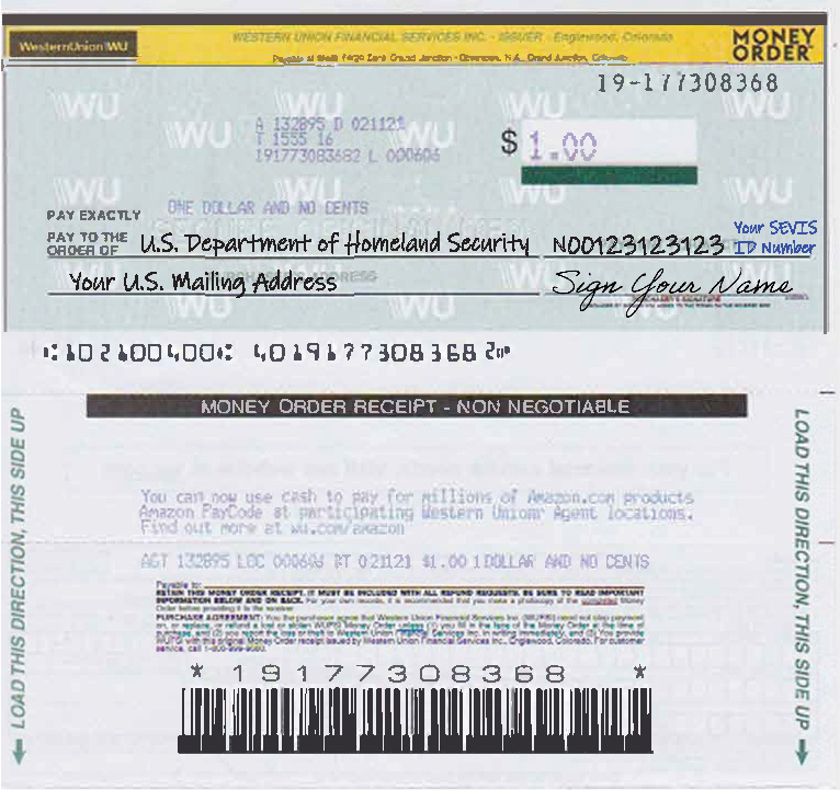 western union money transfer receipt sample