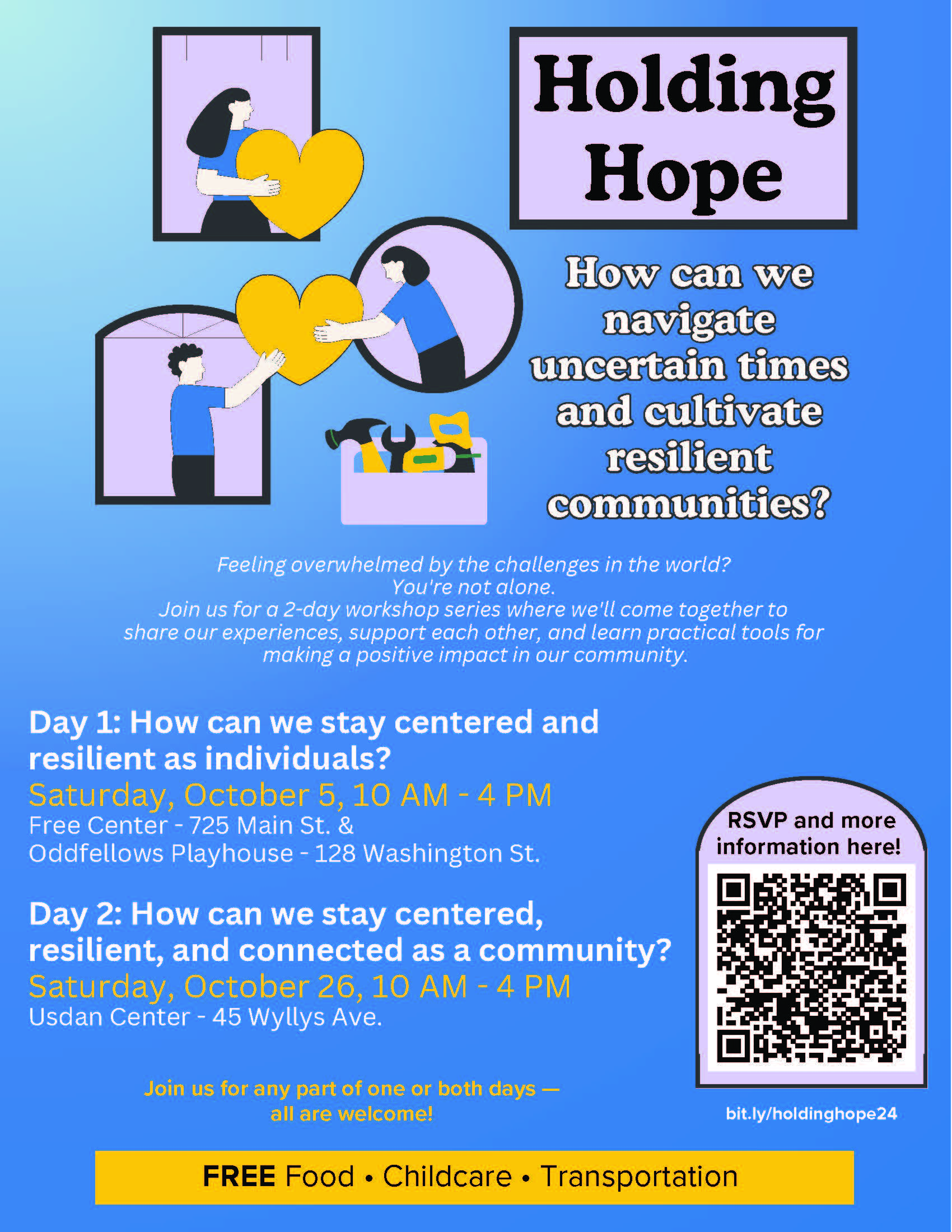 Holding Hope Workshop Poster